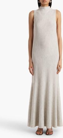 Khaite Margo Sleeveless Wool Knit Dress in Cloud at Nordstrom, Size X-Large
