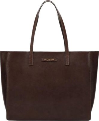 The Bridge Tote Bag - Dames - Shoppers - Bruin - ONE Size - Leer - Tassen