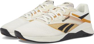 Reebok Unisex-Adult Nano X4 Sneaker, Chalk/Black/Retro Gold, 13.5 Women/12 Men