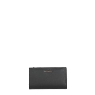 Coccinelle Metallic Soft Portemonnee - Dames - Accessoires - Zwart - Maat: ONE Size Leer