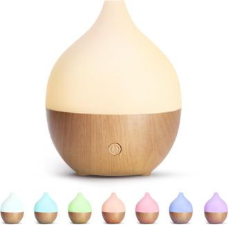OEM Difusor De Aceites Esenciales, Difusor Ultras&oacute;nico De 100 Ml, Humidificador Con Luz C&aacute;lida Y Apagado Autom&aacute;tico Para Dormitorio, Spa, Yoga Y Masaje