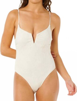 Rip Curl Oasis V One-Piece In Bone
