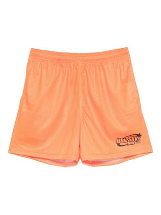 Blue Sky Inn logo-print soccer shorts - men - Polyester - M - Orange