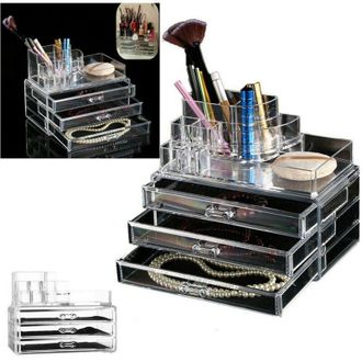 Trade Shop Trade Shop - Organizzatore Portatrucco Cosmetici Box Trucco Porta Trucchi Rossetti Make Up