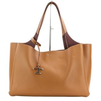 Tod's Brown Leather Shoulder Bag Tote Bag (Pre-Owned)