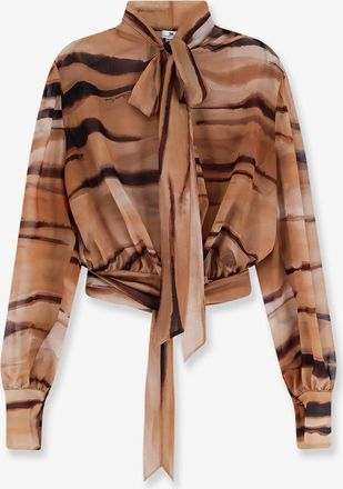 Elisabetta Franchi Camicia con motivo animalier - ELISABETTA FRANCHI - gender_Woman