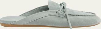 Miu Miu Sabot Suede Moccasin Mules