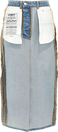 VETEMENTS Womens Inside-Out Skirt