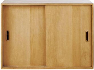 Maisons du monde M&oacute;dulo de almacenaje con 2 puertas correderas para estanter&iacute;a