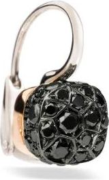 POMELLATO Zwarte Diamanten Oorbellen - Dames - Oorbellen - Zwart - ONE Size - Accessoires