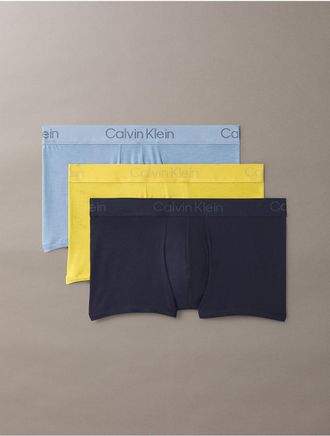 Calvin Klein Mens Ultra Soft Modal 3-Pack Trunk - Multi - M