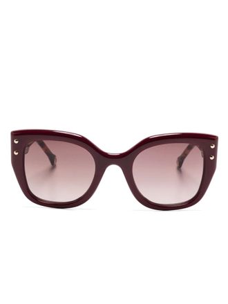 Carolina Herrera butterfly-frame sunglasses - Red