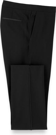 Paul Fredrick Wool Stretch Flat Front Tuxedo Pants