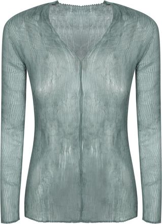 Issey Miyake Mujer, Camisetas, Verde, Talla: M