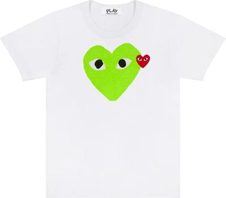 Comme Des Gar&ccedil;ons Emblem Heart T-Shirt - Heren - T-shirts - Groen - XL - Katoen - Tops