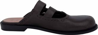 Loewe Pre-owned Womens Campo Mary Jane Mules in Brown Leather - Size EU 40