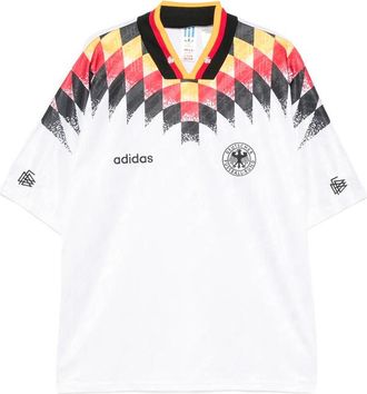 adidas Diamond-print V-neck T-shirt