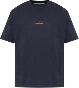 Stone Island Desert T-Shirt - Heren - T-shirts - Blauw - S - Katoen - Tops