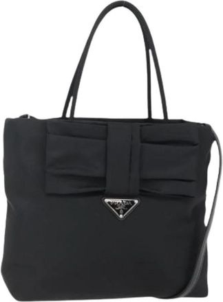 Prada Pre-owned Nylon handbags - Dames - Vintage Shopper - Zwart - ONE Size - Nylon - Vintage