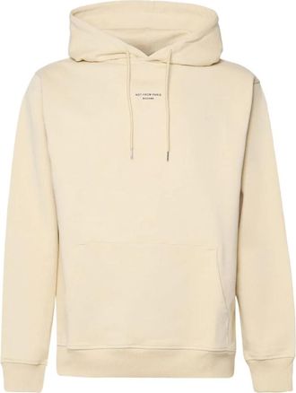 Dr&ocirc;le de Monsieur Gele hoodie met logoprint - Heren - Hoodies - Geel - XL - Katoen - Hoodies & sweatvesten