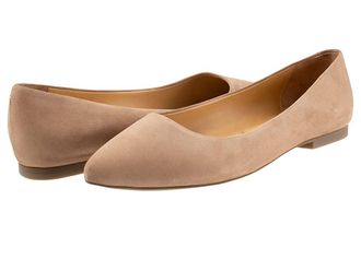 Trotters Estee Womens Slip-on Dress Shoes Taupe Nubuck : 6.5 WW (EE)