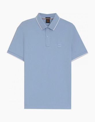 HUGO BOSS Mens Hugo Boss Mens Blue Passertip Polo Shirt - Size: 44
