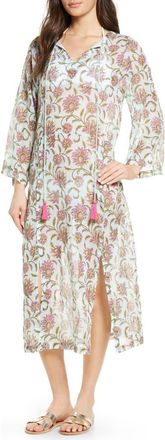 Roller Rabbit Lotella Cover-Up Tunic Dress in Blue at Nordstrom Rack, Size X-Large