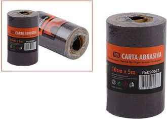 Trade Shop Trade Shop - 2 Rotoli Carta Vetrata Abrasiva 5 Metri Grana P80 Levigare Smussare