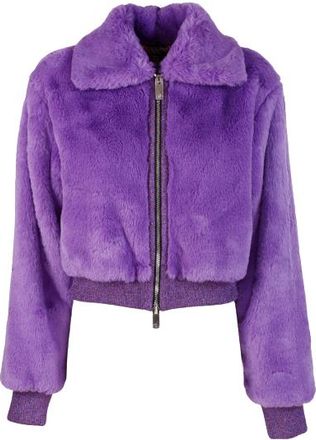 Missoni M Missoni Purple Faux Fur Jacket Size XS