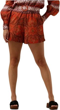 Notre-V Short Shorts - Dames - Bermuda - Rood - L - Katoen - Korte Broeken