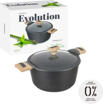 KASANOVA Casseruola 20 cm con coperchio Evolution