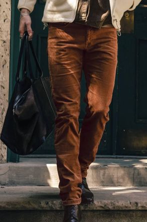 Ballin Vintage 16 Wale 5-Pocket Cords Pant - Crescent Modern Fit In Dark Chocolate