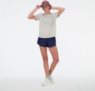 New Balance Womens RC Essential T-Shirt in Grey Poly Knit, size 2X-Large