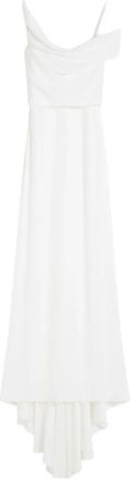 Max Mara Ghiglia draped maxi dress - White