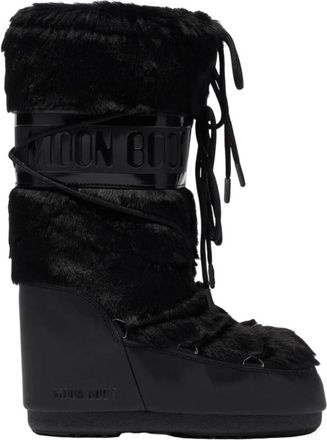 Moon Boot MB Icon Faux Fur Boot - Dames - Winterlaarzen - Zwart - 39 EU - Schoenen