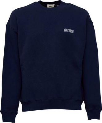 Autry Brushed Sweatshirt - Heren - Sweatshirts - Blauw - S - Hoodies & sweatvesten