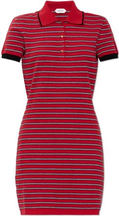 Versace Polo Jurk - Dames - Korte kleedjes - Rood - XS - Katoen - Kleedjes