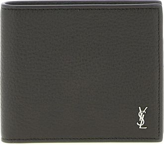 Saint Laurent East/West Wallet - Heren - Portefeuilles - Bruin - ONE Size - Leer - Accessoires