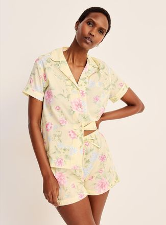 Lauren Ralph Lauren Womens Elegant blooms yellow pyjama set