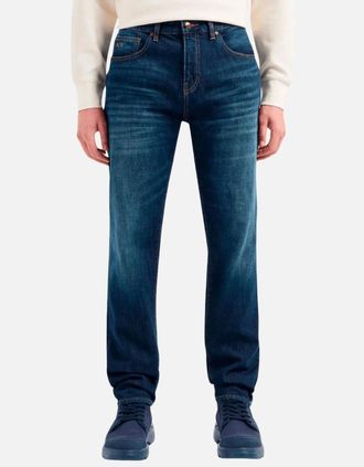 A|X Armani Exchange Mens Cotton Slim Fit Dark Blue Jeans