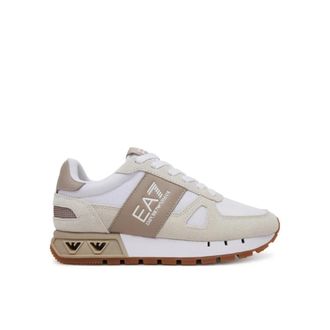 Emporio Armani Sneaker - Heren - Sneakers - Wit - 39 1/3 EU - Leer - Schoenen