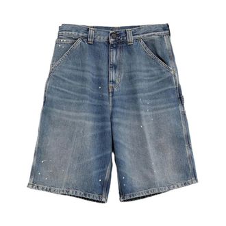 Carhartt Work in Progress Carhartt Wip, Denim Shorts, male, Blue, Size: XL OG Single Knee Short