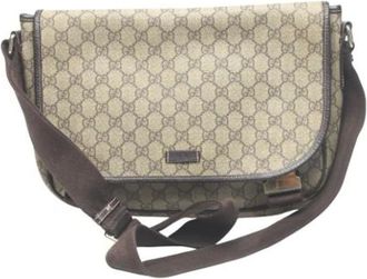 Gucci Pre-owned Cross Body Bags, female, Brown, Size: ONE SIZE Pre-owned Cross Body Bag