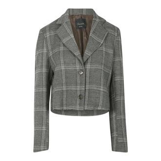 Souvenir Jassen, Dames, Grijs, M, Leer, Blazers