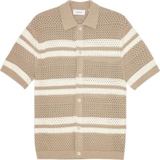 Les Deux Multicolor Stripe Gianni Knitted Shirt