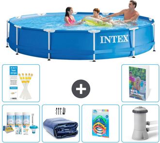 Intex Piscina Con Estructura Redonda - 366x76 Cm - 7-piezas S108