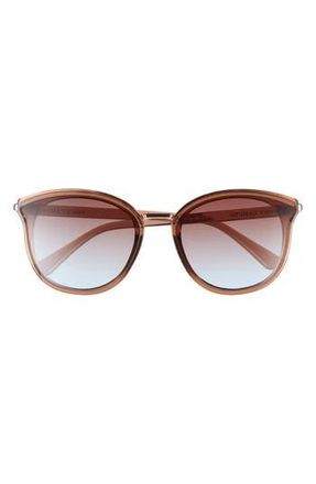 Vince Camuto 137mm Round Sunglasses in Brown at Nordstrom Rack