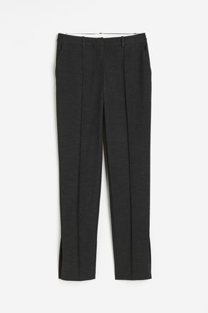 H&M Elegante Hose - Dunkelgraumeliert