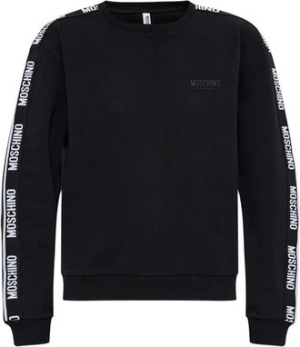 Moschino logo-tape sweatshirt - Black