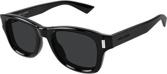 Saint Laurent Unisex Black Square Sunglasses SL801 001